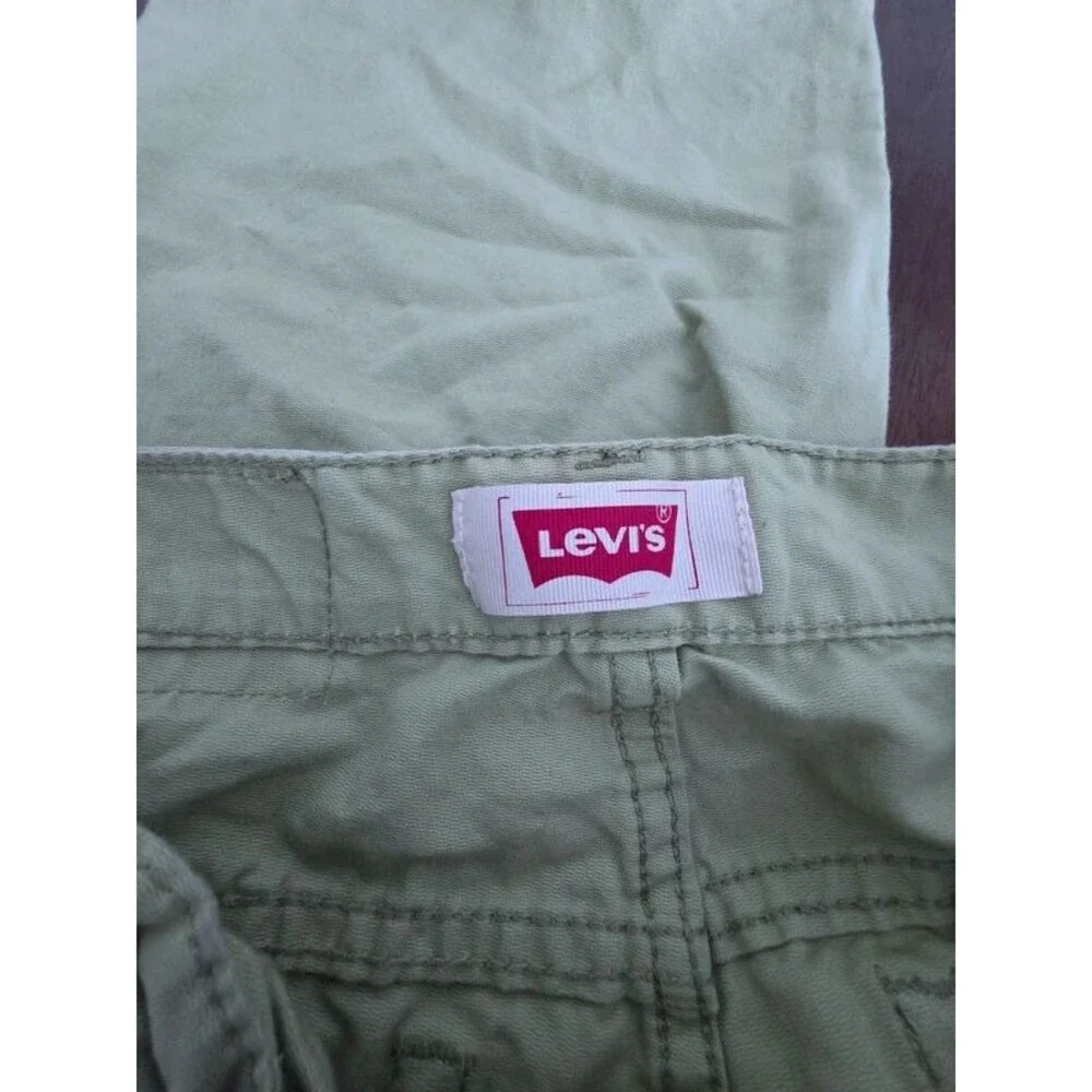 Levi’s Boys Size 14 Regular Green Cotton Chino Shorts 27 Waist